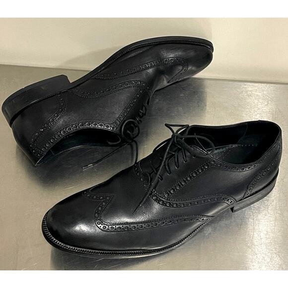 Cole Haan Batlin Oxford Wingtip Black Leather Dress Shoes Men\'s Sz 13 main image 7